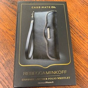 Rebecca Minkoff iPhone 6 genuine leather wristlet